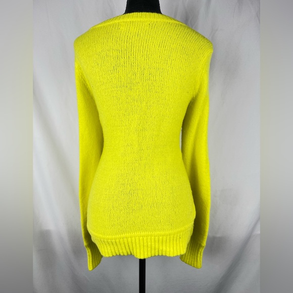 Loft Knit Yellow Pull On Ribbed Sweater - Picture 4 of 6